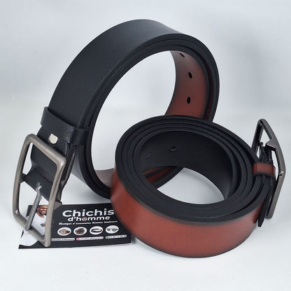 Ceinture Double Face en Cuir PU