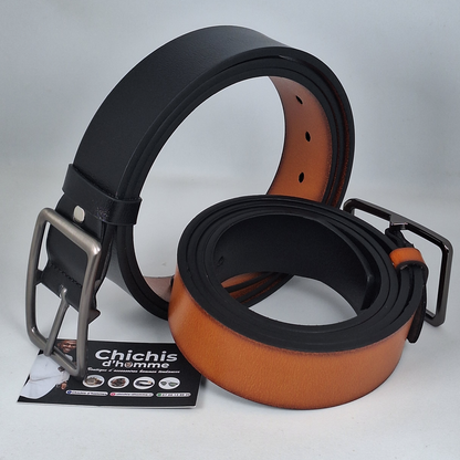 Ceinture Double Face en Cuir PU
