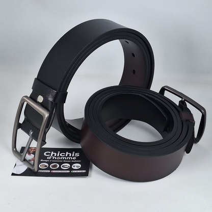 Ceinture Double Face en Cuir PU