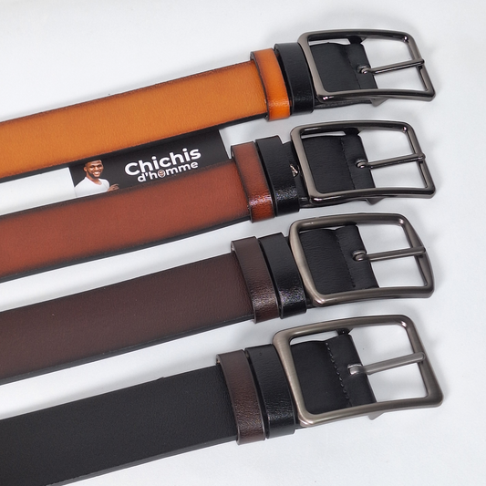 Ceinture Double Face en Cuir PU